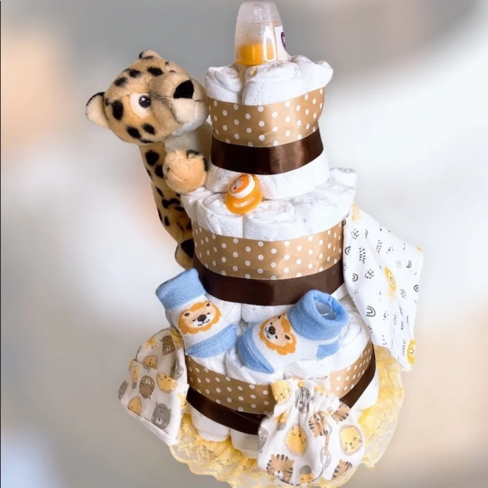 Tiger Diaper Cake